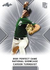 10-Count Lot Carson Turnquist 2021 Leaf Perfect Game NIKE All-American Rookies