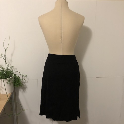 SUSSAN Skirt 8 Black Work Stretch High Waisted Knee Length Business Office - Picture 3 of 6