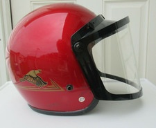 Arthur Fulmer Helmet Red Falcon Face Shield Med