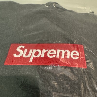 NEW Supreme Box Logo BOGO Hooded Sweatshirt (FW21) Charcoal Size