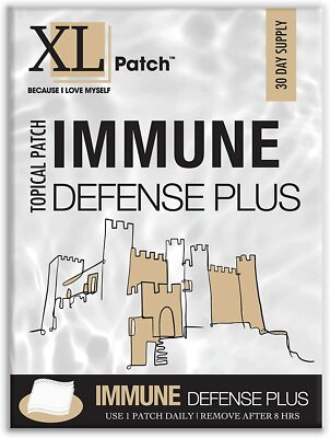 XLPatch Immune Defense Plus Topical Patch - Daily Healthy System Defense-30 Days