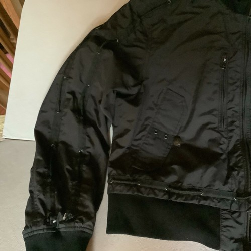Womens Bomb Boogie Jacket Black Sz Large Biker Style - Picture 3 of 12