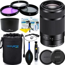 Sony SEL 55-210mm f/4.5-6.3 Aspherical IS OSS Lens (Black) - Deal Expo Bundle