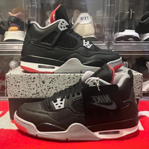 Size: 5Y (gs) / 6.5 us (w) Air Jordan 4 Retro GS “Bred Reimagined” fits 6.5 us w - Picture 3 of 8