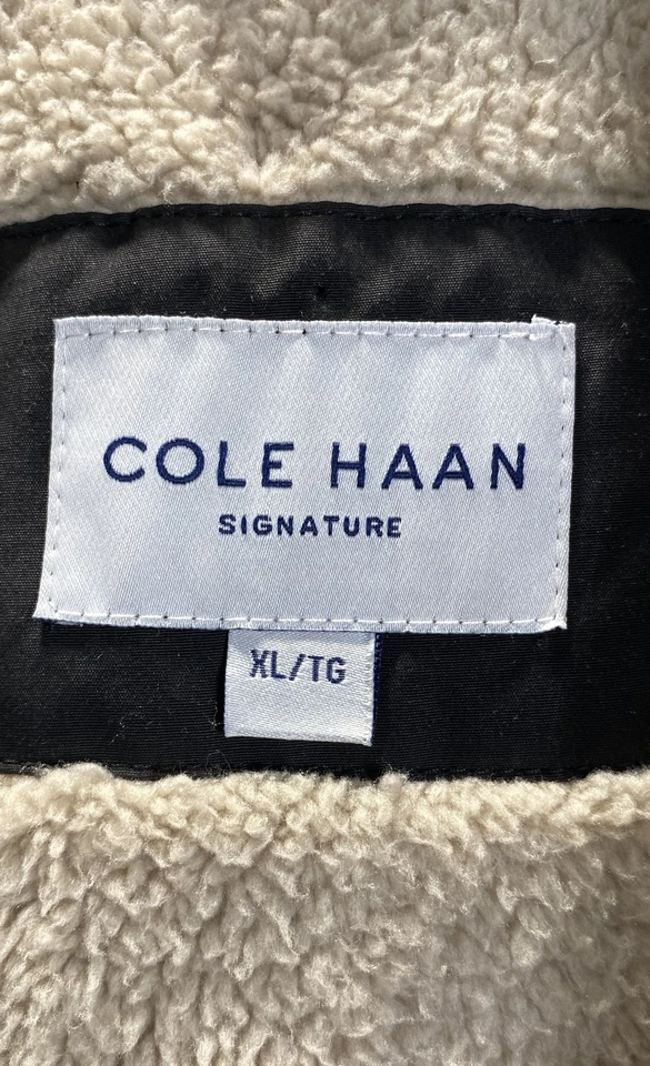 Chaqueta acolchada negra Cole Haan para hombre talla XL Foto 3 de 4