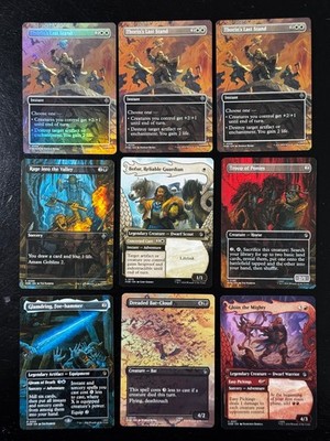 The Hobbit Trading Card Lot 446 Cards Foils Full Art Borderless Rare Mythic Play