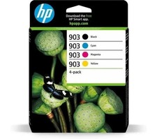 HP 903 4-pack Black/Cyan/Magenta/Yellow Original Ink Cartridges - 6ZC73AE