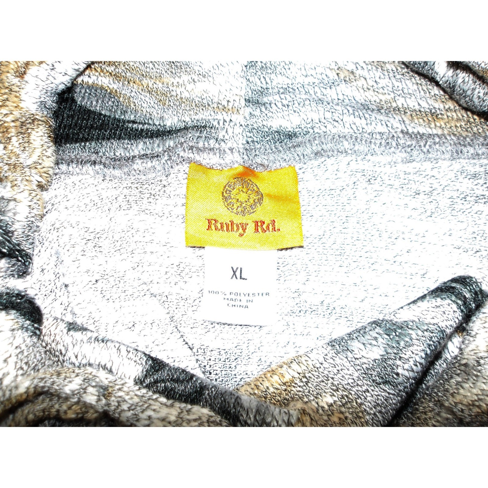 Ruby Rd. Women's Extra Large Brown Gray Sweater T… - image 4