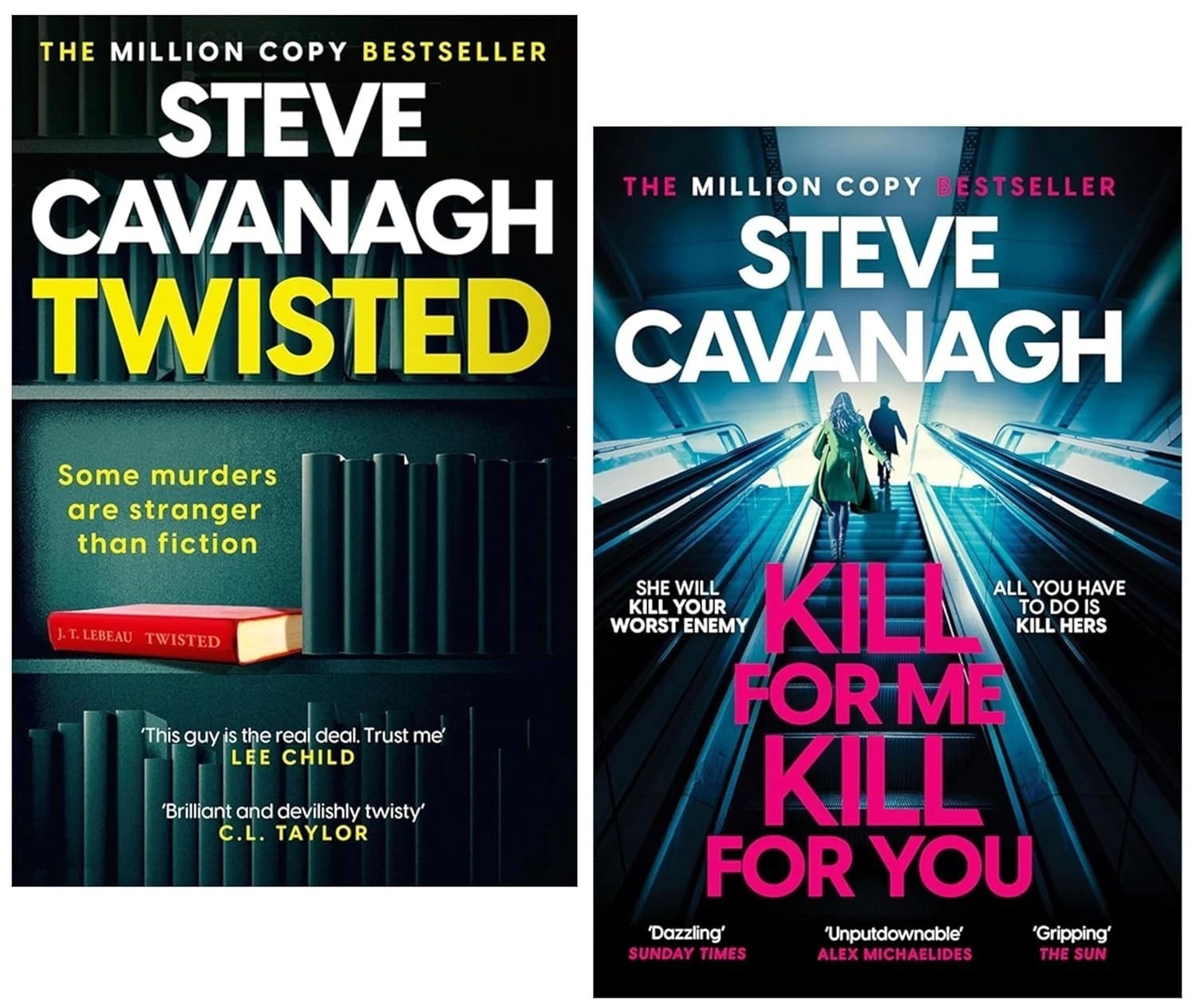 Steve Cavanagh Collection 2 Books Set Kill For Me Kill For You, Twisted  PB