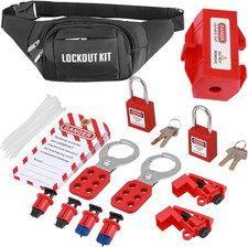 Lock off Kit for Electricians, Electrical Circuit Breaker Lockout Tagout Kit, E