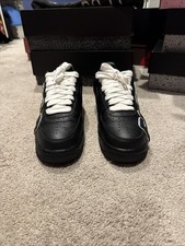 Preowned CPFM Air Force 1 Black Size 10
