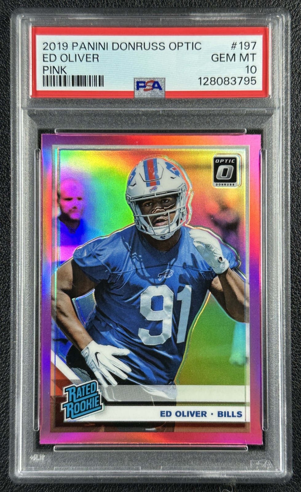 Ed Oliver Panini Donruss Optic #197 Pink