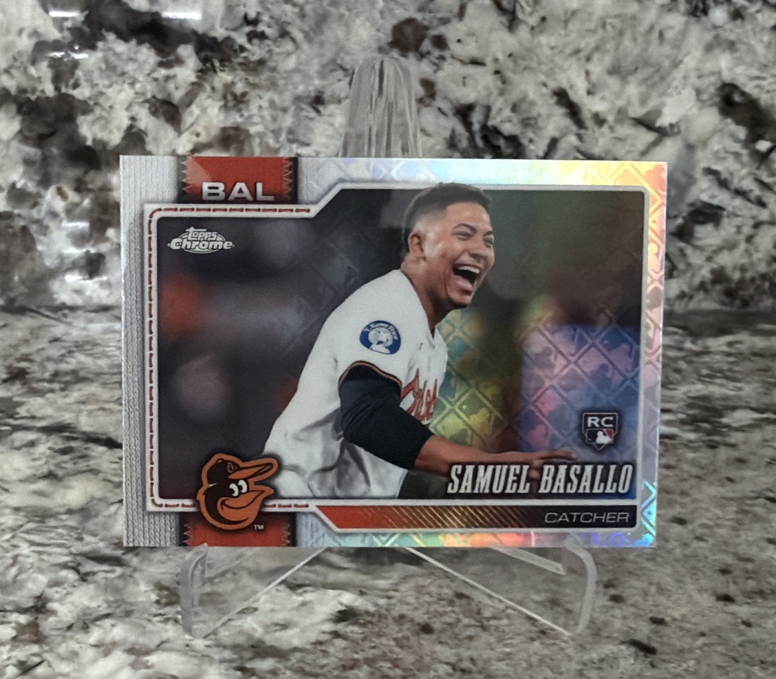 2026 Topps Chrome Logofractor Samuel Basallo #7 Image Variation SP Orioles
