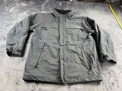 Jack Wolfskin Texapore Jacket Men's L Grey Waterproof Outdoor Coat