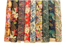 Mango Silk Fabric Faux Silk Bold Designs Multicoloured Dressmaking Material