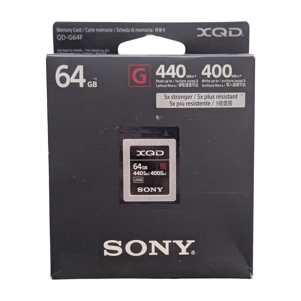 Sony Professional XQD G Series 64GB Memory Card (QD-G64F/J) 440MB /S Camera - Image 2 of 4