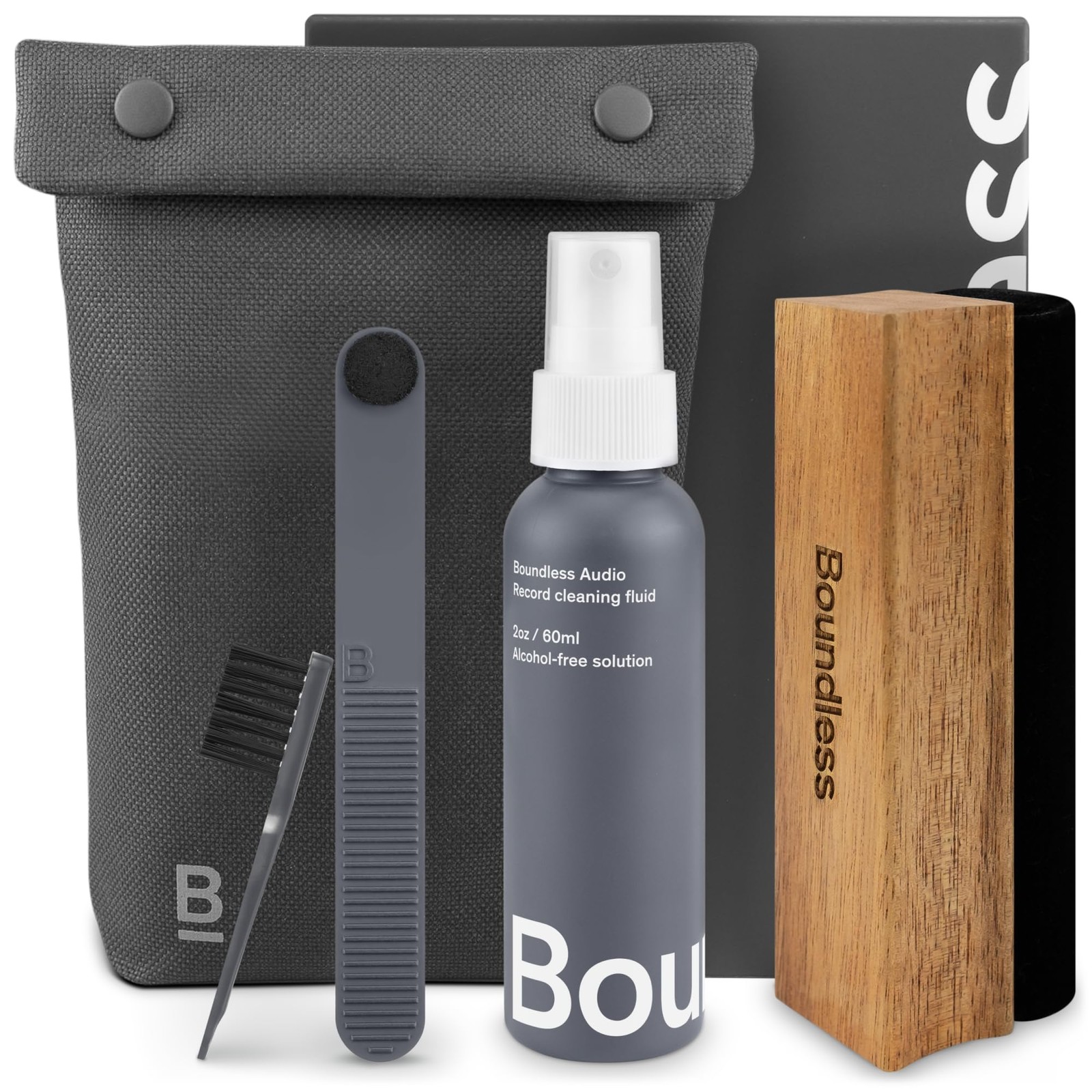 Boundless Audio Vinyl Record Cleaning Kit - 5-in-1 5 pc