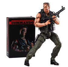 Figura de acción NECA Commando 30 aniversario John Matrix Arnold Schwarzenegger