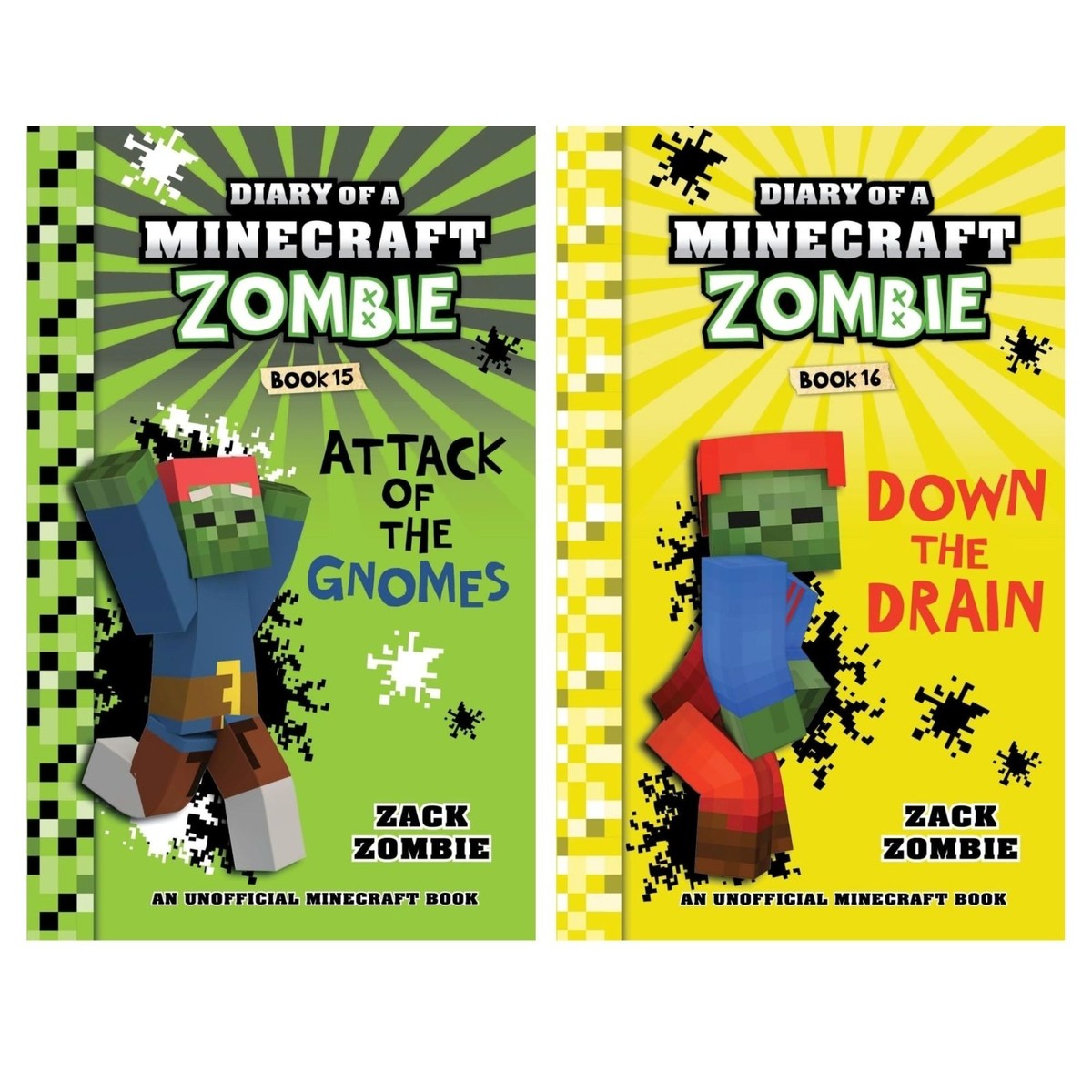 Diary of a Minecraft Zombie Books 11-20 by Zack Zombie books Set