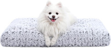 Washable Dog Bed Deluxe Plush Dog Crate Beds Comfy Kennel Pad Anti-Slip Pet Slee