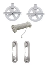 Dependable Industries Inc. Essentials Laundry Clothesline Kit 100ft Cotton Li...