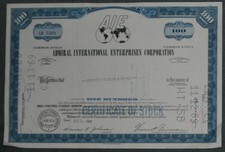 Admiral International Enterprises Corporation 1969 100 akcji