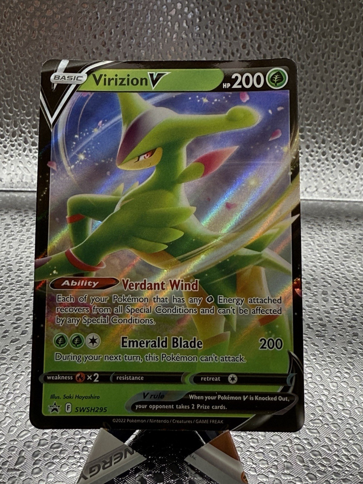Pokémon TCG: Virizion V SWSH295 - Black Star Promo 2022 - NM Condition