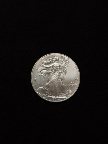 2014 American Silver Eagle BU 1 Oz Coin US $1 Dollar Mint  Uncirculated #4