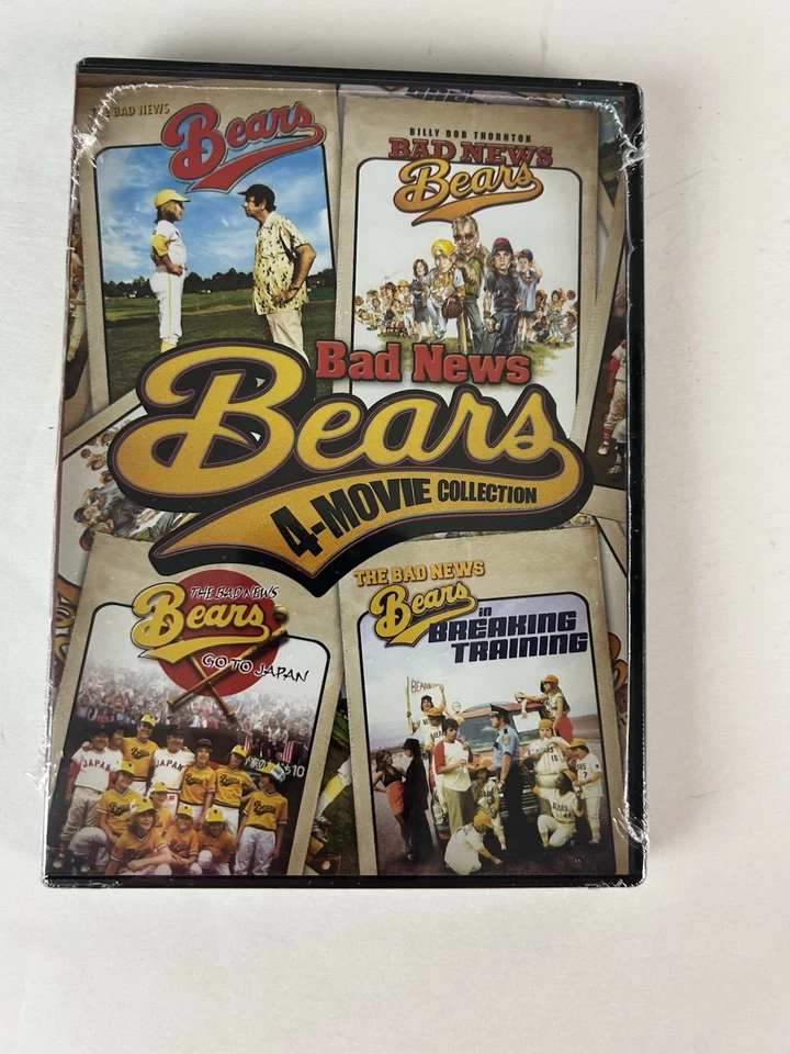 The Bad News Bears DVD 4 Movie Complete Set Baseball New Sealed - Image 4 of 4