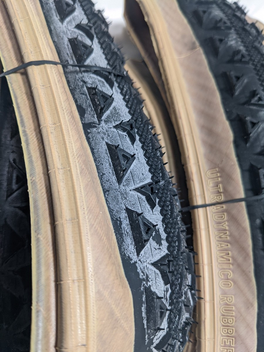 Pair New Ultradynamico Rosé Tyres (x2) 700 x 42.?? JFF Black & Tan