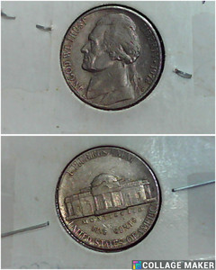 1972 D 5C Jefferson Nickel Rotated Die Mint Error
