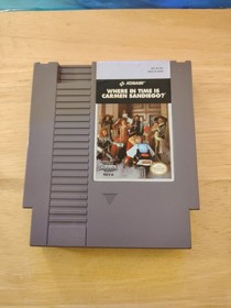 Where In Time Is Carmen Sandiego Nintendo NES with Manual Cleaned and Tested