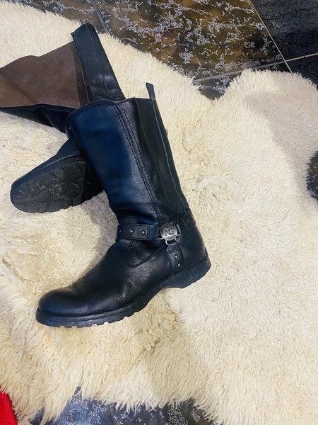Men Nero Giardini Boots Black Leather 42.5