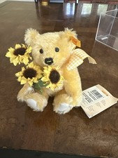 Steiff 7 Mini Teddy Bear Mohair Sunflower