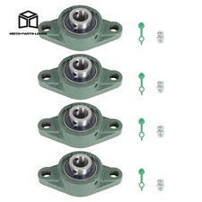 4PCS UCFL204-12 Solid Pillow Block Flange Mounted Bearing 3/4" Bore 2 Bolt New