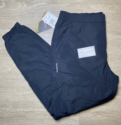 *NWT Men Size XL Salomon Mountain Flex Pants Joggers Primaloft Insulation Black