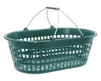 Jopa Gartenkorb 15Kg, Oval, Mit KlappbüGel, Erntekorb, Obstkorb, Kartoffelkorb