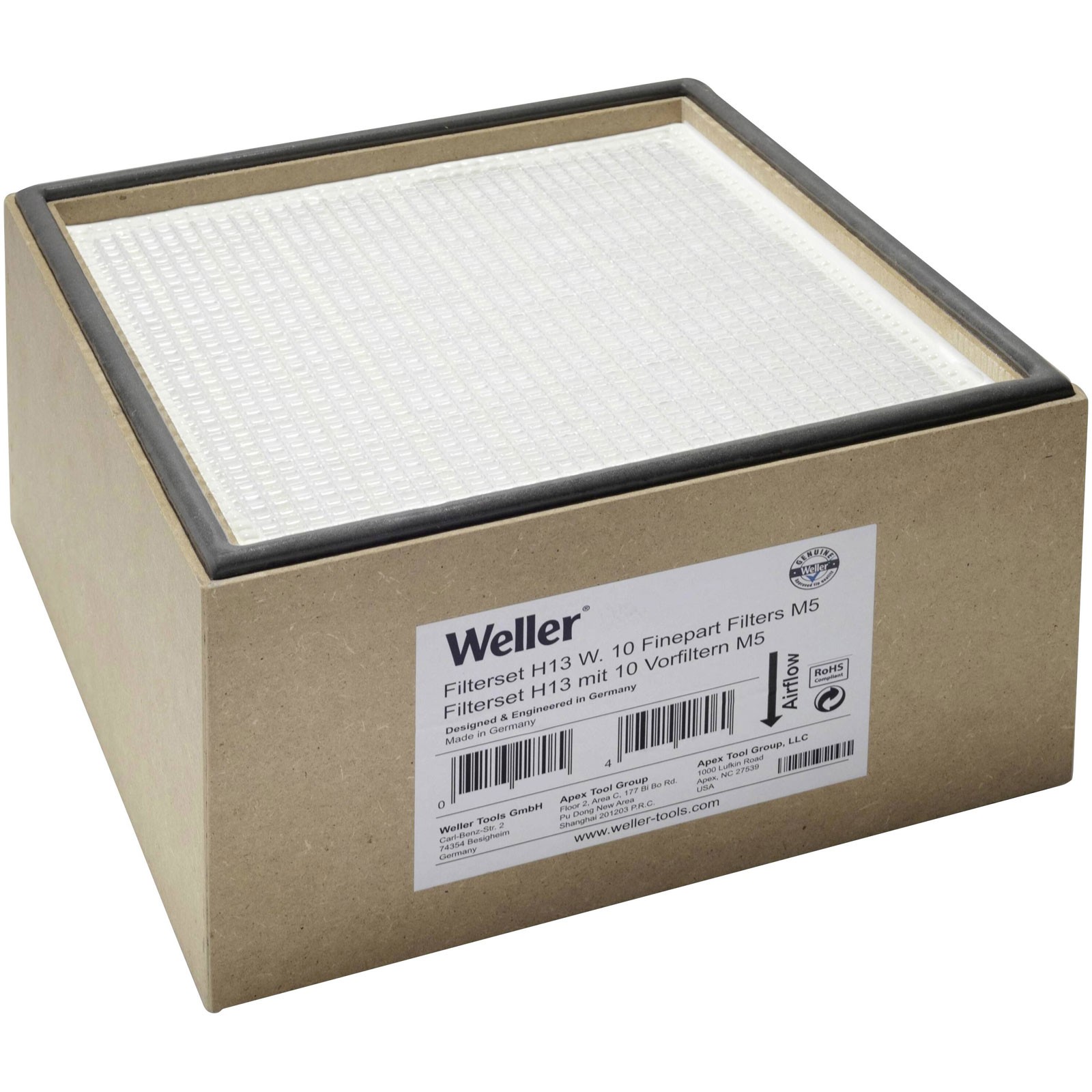 Weller Activated Charcoal Air Filter Compact H13 F7 Filtration