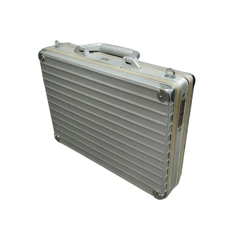 RIMOWA Valigetta con attacco in alluminio valigetta argento vintage - Immagine 2 di 4