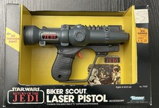 Vintage 1984 Kenner RoTJ Star Wars Biker Scout Blaster In Box. No Sound.