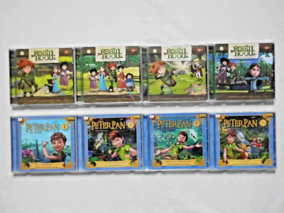 23 x Kinder Hörspiel CDs - Peter Pan, Robin Hood, Dragons - nach den TV Serien - Bild 2 von 4