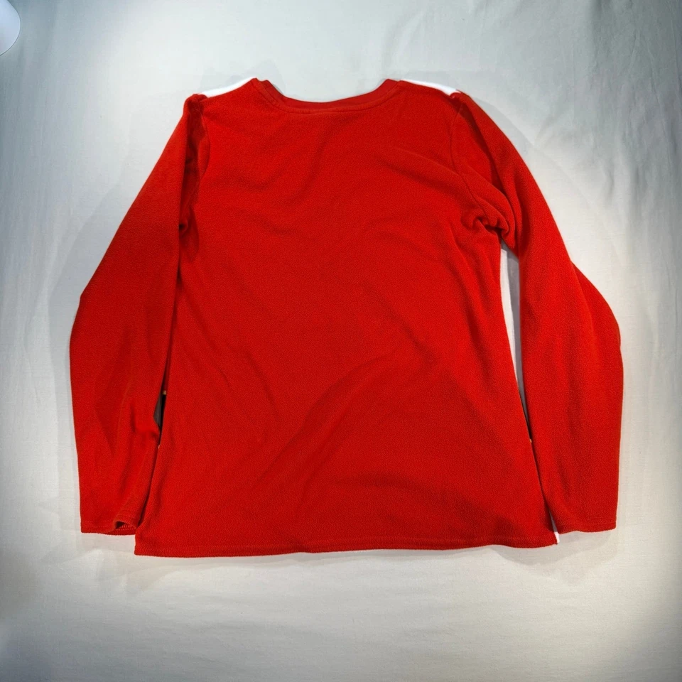 Conjunto de pijama polar Wondershop Santa rojo blanco negro dorado mediano Navidad pijamas Foto 4 de 4