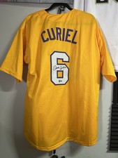 Derek Curiel Tigers Signed Custom Yellow Jersey Autographed Beckett COA (CBMH)