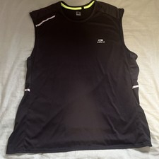 Kalenji Running Vest, Men’s, Black, XL Decathlon TShirt#1