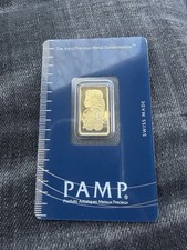 5g Gold Bar Lady Fortuna Minted PAMP LADY FORTUNA HIGH DEMAND