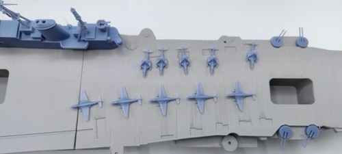 Sea Hawk 1/350 model with both wings Folded and flight Set of 10 - Picture 6 of 10