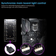 Fan Hub Splitter for / AURA Motherboard RGB 5V 3 Pin 10 in 1 Interface