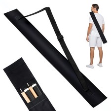 Pool Cue Case 2x2, Pool Stick Case for Holding 2 Butts  2 Shafts Black Billi...