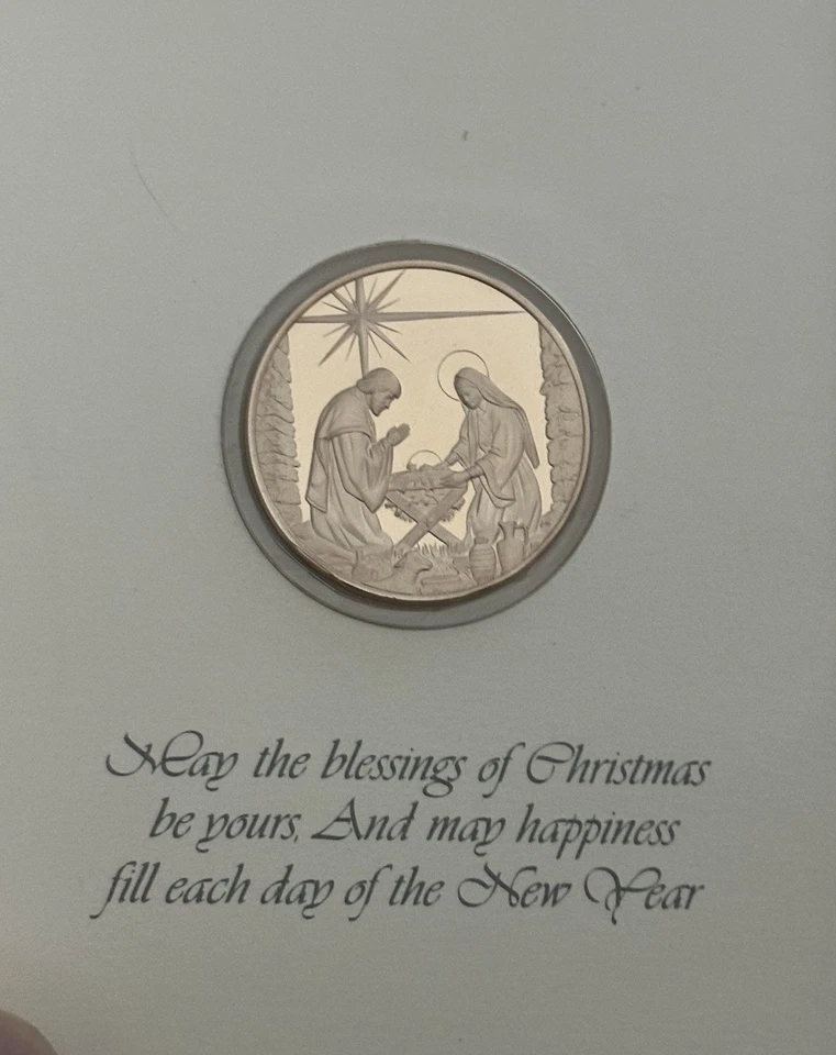 Tarjetas de Navidad The Franklin Mint con colección medallón de 29 de 1967-1982 Foto 4 de 4