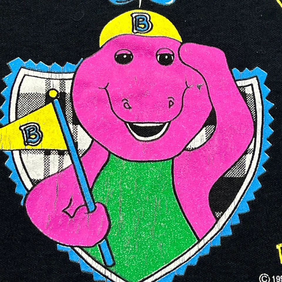 Camisa de Colección 1993 Lyons Group Barney University Jóvenes Niñas 4T Etiqueta de Papel Años 90 EE. UU. Foto 3 de 4